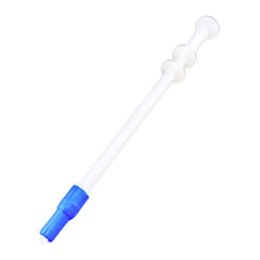 Knupp Co pill shooter blue soft-tip closeup showing gentle pill grip for small pets.