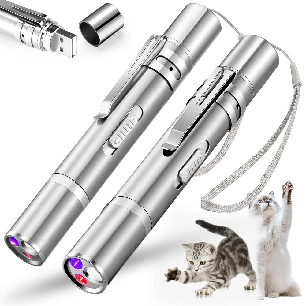 Koackl Cat Pointer Toy 2 Pack with red LED sparks indoor playtime