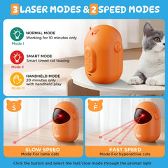 Koackl Interactive Cat Toy slow mode entices relaxed cats to stalk and pounce