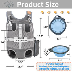 Kodervo adjustable-fit straps ensure a comfortable, snug carry for dogs 8.8–22 lbs.