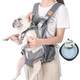 Kodervo dog carrier backpack head opening showcases scenic views while keeping small dogs secure.
