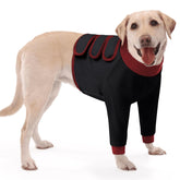 KOESON dog recovery sleeve front leg closeup for protected, comfortable healing.
