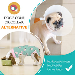 KOESON Strawberry XL suit features back tape for a comfortable abdomen fit during healing.