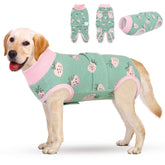 KOESON Recovery Suit Strawberry XL with full-body design protects the abdominal area during recovery.