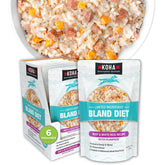 KOHA Bland Diet dog bowl served promotes easy feeding for sensitive stomachs.