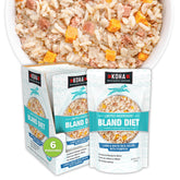 KOHA Bland Diet dog food lamb and white rice wet can highlighting ready-to-serve option for sensitive stomachs