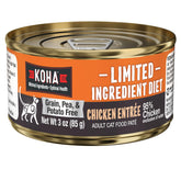 KOHA limited ingredient diet chicken pate pack front showing grain-free single-protein cat food