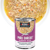 KOHA Pure Shreds pack shot showing 12 cans for easy meals