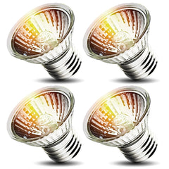 KOHEOPT 50W UVA bulbs 4-pack ideal for reptile enclosures providing natural-looking light.