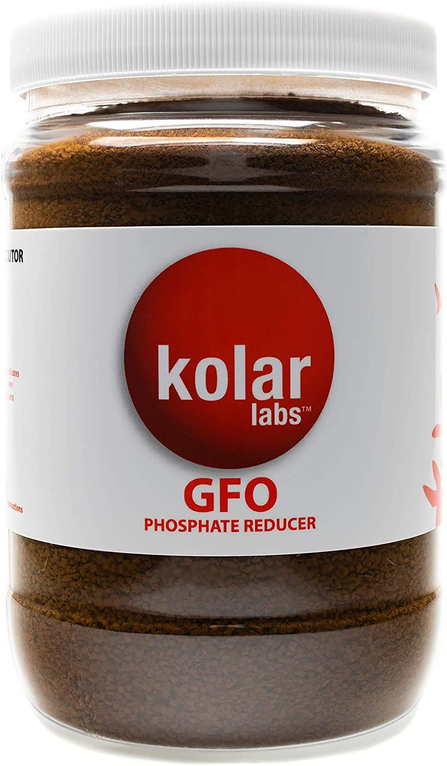 Kolar Labs GFO Bayoxide E33 bottle pour for easy phosphate removal.