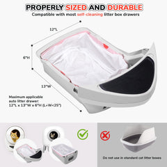 KONE drawstring litter bag with closure minimizes odor during disposal