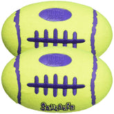 KONG Air Dog Squeaker Toy large 2-pack ball front view for active fetch