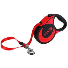 KONG Alcott Ultimate Retractable Leash 16ft belt with reflective stitching for safer evening strolls