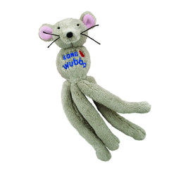 KONG Cat Wubba Mouse front view promises soft plush appeal for interactive play.
