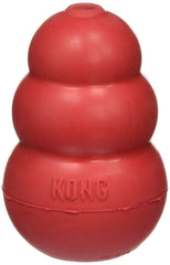 KONG Classic Medium Dog Toy red image 1; durable chew toy for fetch and stuffing.