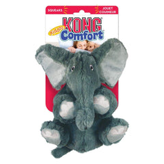 KONG Comfort Kiddos Elephant plush texture close-up highlighting inviting cuddly feel