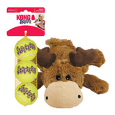 KONG Cozie Marvin Moose, peluche suave para abrazos y confort.
