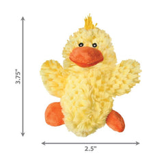 KONG Dr. Noy's Platy Duck Toy size-5in fits small to medium dogs for fetch.