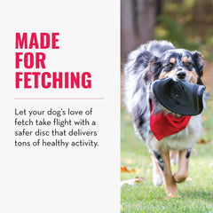 KONG Extreme Flyer disc in flight illustrating exciting fetch and retrieval