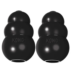 KONG Extreme pack-2 dog toy closeup shows rugged rubber for powerful chewers.