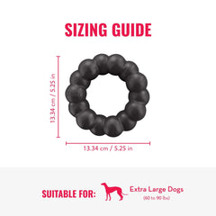 KONG Extreme Ring dog teeth gums close-up highlights support for healthy teeth and gums.