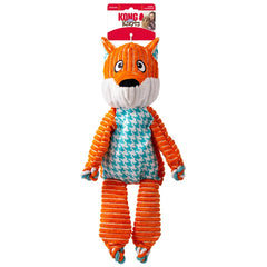 KONG Floppy Knots Fox XL image shows durable no-stuffing design for tough play