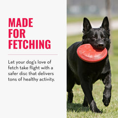 KONG Flyer catch-action demonstrates safe, comfortable catches during play