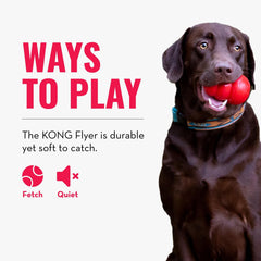 KONG Flyer closeup-rubber emphasizes sturdy natural rubber material