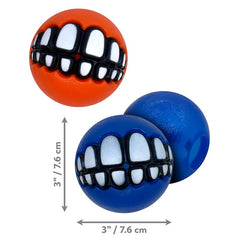 KONG Grinz ball mid-air during playtime highlights dynamic bounce.