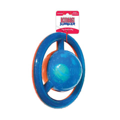 KONG Jumbler Disc Toy is available in color variations for visibility outdoors.