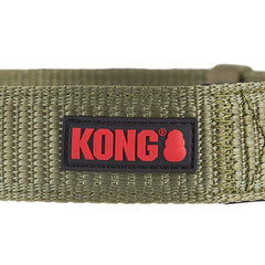 KONG Max HD collar green neoprene padding for soft interior comfort.