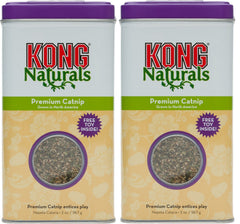 KONG Naturals Premium Catnip 2 oz bottle for cat enrichment and playful behavior