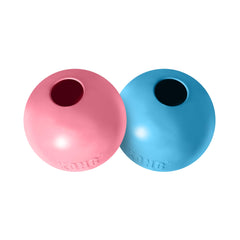 KONG Puppy Ball closeup shows soft rubber texture ideal for teething.