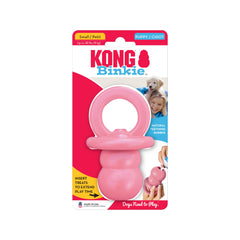 KONG Puppy Binkie hollow interior shown for treat stuffing and extended play