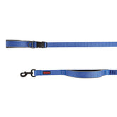 KONG Reflective Hands-Free Leash 6ft blue with visibility for safer night walks.