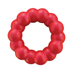 KONG Ring durable natural rubber chew toy ready for strong chewers and long sessions.