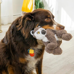 KONG Scampers lemur toy side view highlights durable plush you can cuddle during calm moments
