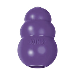 KONG Senior toy closeup shows gentle rubber for senior dogs' safe chewing