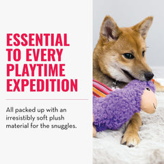 KONG Sherps llama side view highlights soft material for indoor fun.