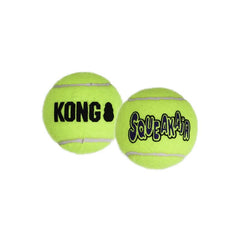 KONG Squeakair with non-abrasive felt reduces wear on teeth