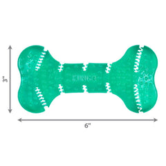KONG Squeezz Dental Bone designed for medium to large dogs during playtime.