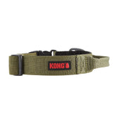 KONG Ultra Durable Padded Collar green overview for everyday walks