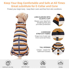 KOOGAL dog pajamas extra-large fit on long-bodied large dogs