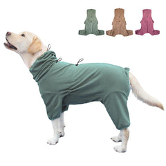 KOOGAL Dog Pajamas green 5XL on dog for all-day comfort