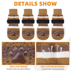 KOOLTAIL colorway of anti-slip socks with paw pattern for cute visible grip