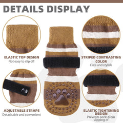 KOOLTAIL dog socks grip on floor demonstration for slippery surfaces