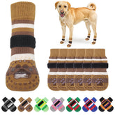 KOOLTAIL anti-slip dog socks overview showing design and traction