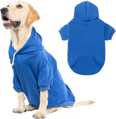 KOOLTAIL Basic Dog Hoodie front close-up showing soft interior warmth for cozy walks.