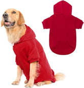 KOOLTAIL Basic Dog Hoodie front view shows warm, cozy protection for cold walks.