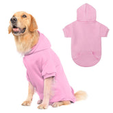 KOOLTAIL Basic Dog Hoodie pink front view shows cozy warmth for daily walks